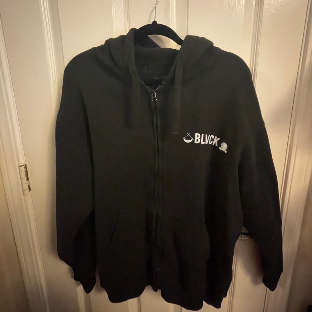 “Silence” Black Scale Hoodie